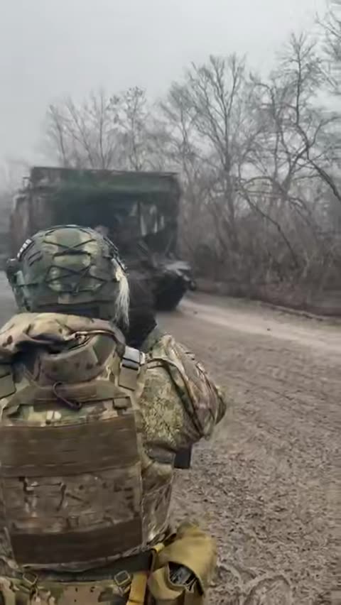 Russian T-72B3s with "tsar-barbecues" and electronic warfare systems at the front.