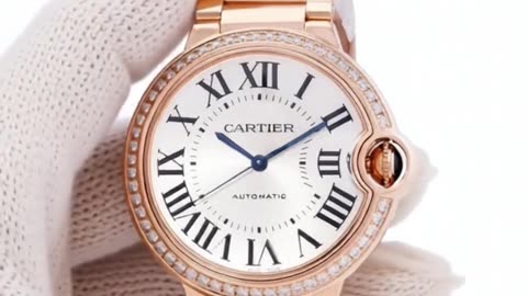 Cartier Ballon Bleu Automatic Diamond Silver Dial Watch