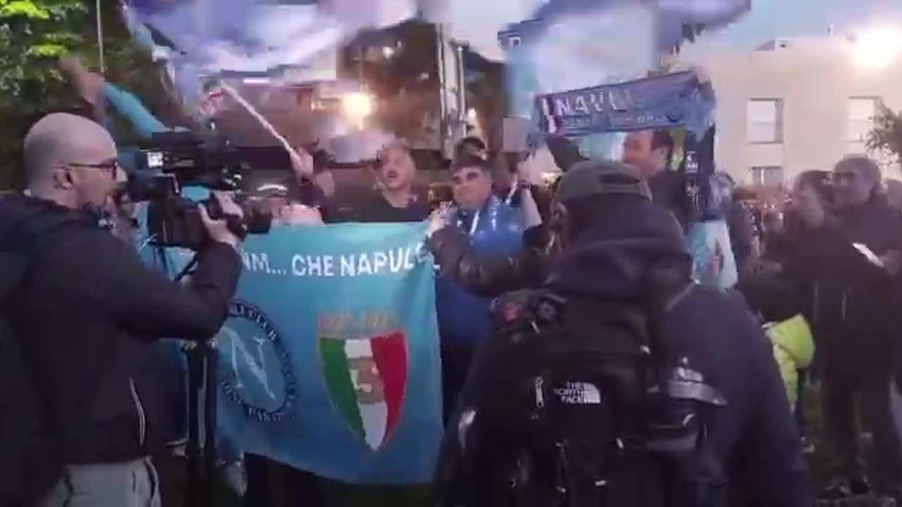 Udinese vs Napoli (Napoli fans party in Udine)