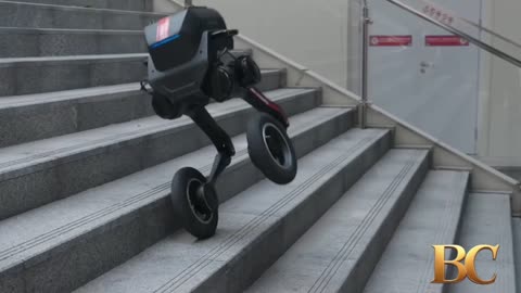 Chinese firm’s obstacle-clearing robot redefines mobility with dual-wheel design