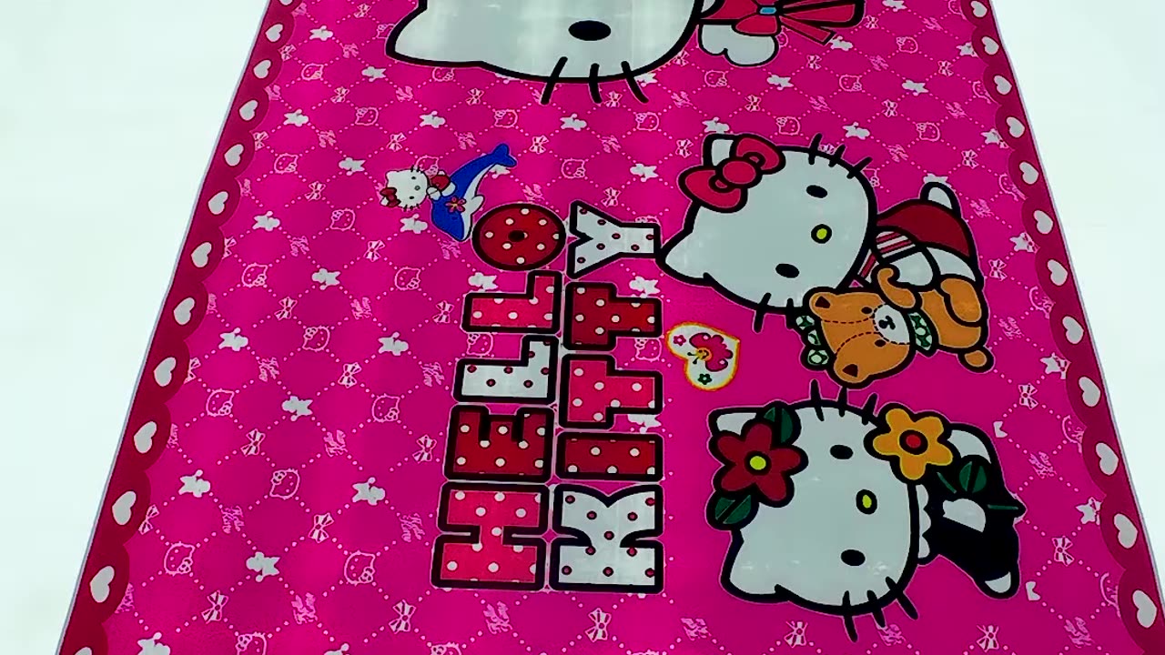 Satisfying Videos： Hello Kitty Carpet From Super Dirty To Beautiful - ASMR Carpet Cleaning #shorts