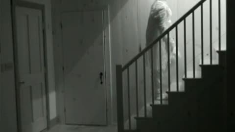 GROUNDBREAKING GHOST VIDEO - ( CLUMSY GHOST CAUGHT ON TAPE )