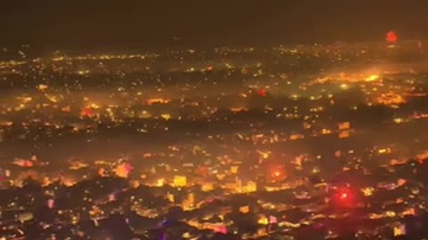 🤯🏙️ Watch This Breathtaking View of Jaipur on Diwali Night! | FeedMyCuriosity