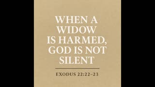 When a Widow Is Harmed — God Is Not Silent | Front Porch Talks Blogcast