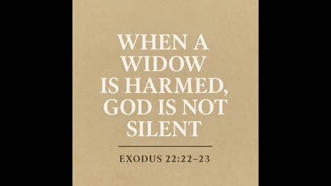 When a Widow Is Harmed — God Is Not Silent | Front Porch Talks Blogcast