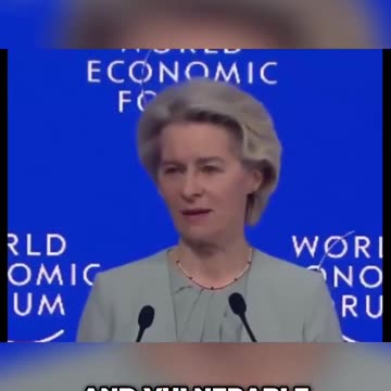 Ursula von der Leyen Claims 'Disinformation' Is The Top Global Risk.
