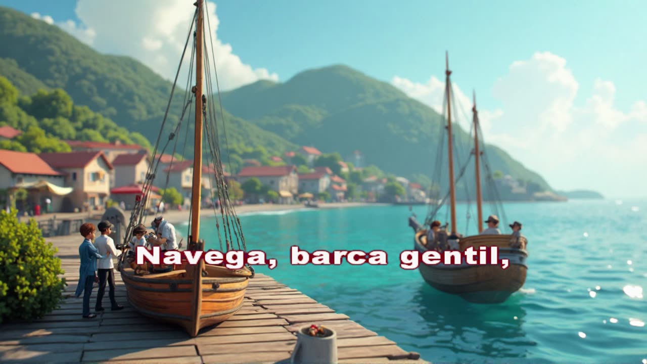 Navega, Barca Gentil - Karaoke 🎤 | Canción Celta Tradicional (Canta con Letra en Pantalla)