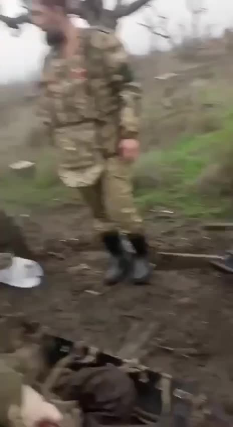 Chechen Squad in a Spot of Bother After Triggering Landmines