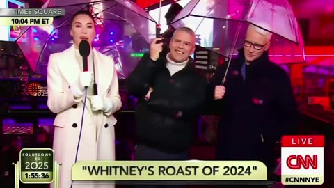 Comedian Whitney Cummings ROASTS Democrats & CNN Live on CNN NYE 2024