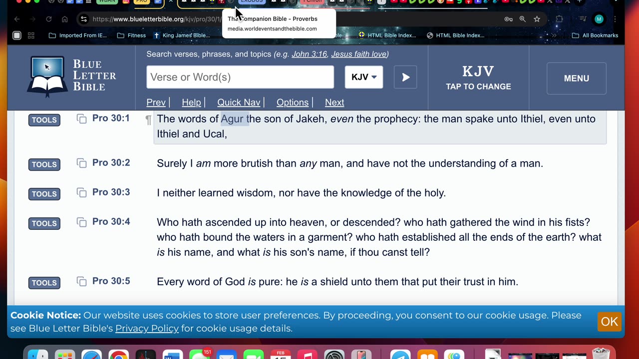 2/15/25 Pro 30:16 Every word of God is pure: he is a shield unto them that put their trust in him.