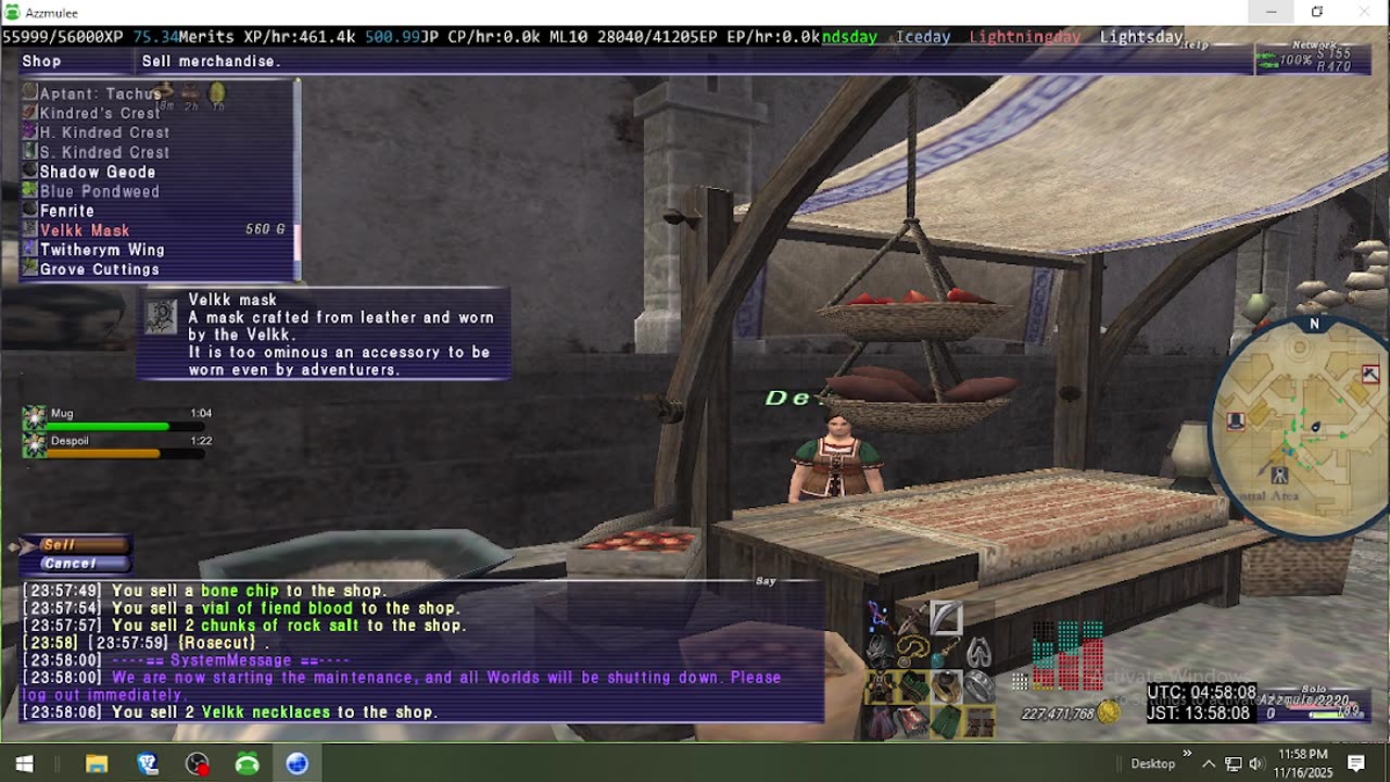 Playing Final Fantasy XI Online