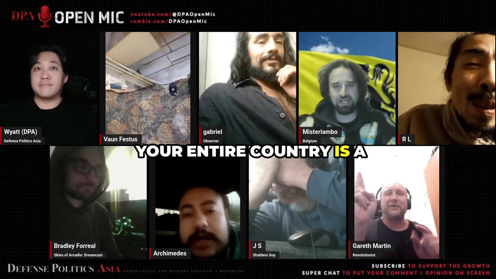 OPEN MIC CIVIL WAR!! Chaos ensued as Archimedes went on crusade against Gareths jihad against Wyatt