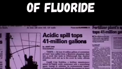 Fluoride is an industrial byproduct that was once considered waste, with no viable use