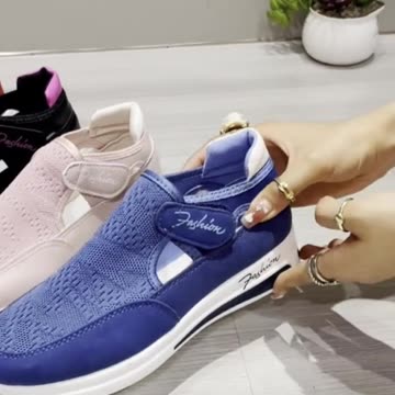 Summer Cross-Border Plus-Size Breathable Casual Wedge Shoes