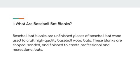 Choosing the Best Baseball Bat Blanks for Performance and Durability