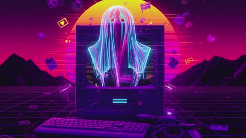 Ghost In The Machine - Emotional Synth-Pop About Digital Age Love | 80s Retro Vibes 2025