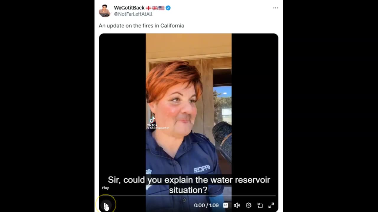LAFD Officer "They" Sums Up What Is Wrong With California!