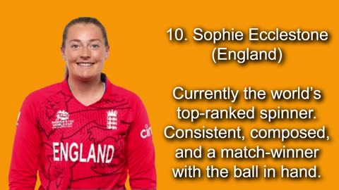 Top 10 Female Cricketers in the World 2025 | Best Women’s Cricket Players | ICC Ranking List 2025