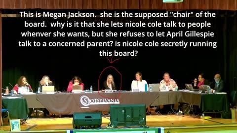 is Nicole Cole secretly running Spotsylvania county school board instead of Megan Jackson? 2-10-2025