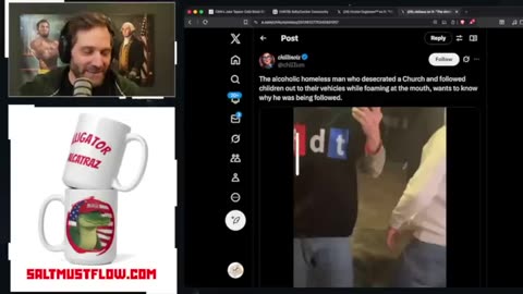 Maniac Who Terrorized a Church Is Concerned When People Follow Him.......