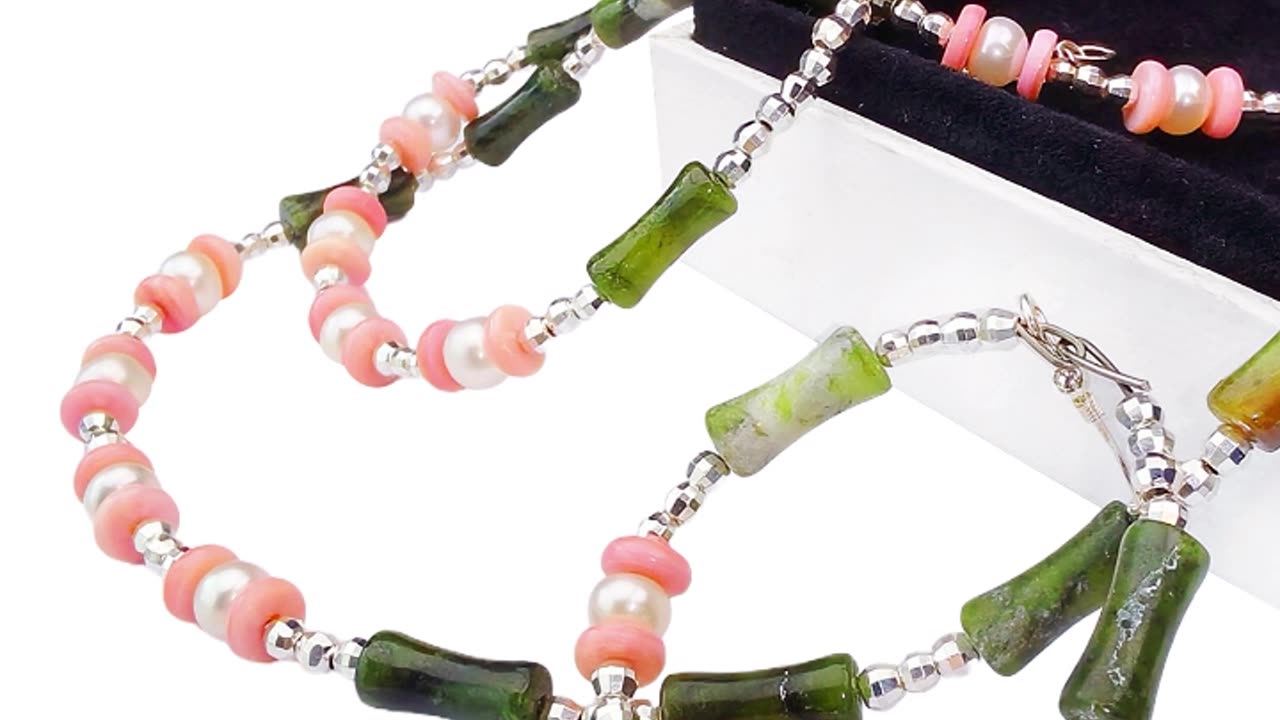 修正----GN-20250107-04 Natural Jewelry Set Natural Fine Burmese jadeite Natural Freshwater Pearls