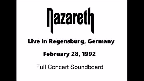 Nazareth - Live In Regensburg, Germany 1992 (Soundboard) Full Concert