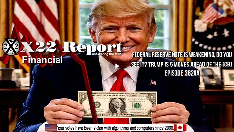 Ep 3828a - Federal Reserve Note Is Weakening, Do You See It? Trump Is 5 Moves Ahead Of The [CB]