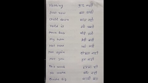 रोज बोले जाने वाले English words # Manglagarg