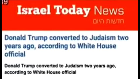 IS TRUMP A MOSSAD ASSET? ✡️