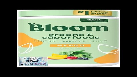 Bloom Nutrition Superfood Greens Powder Digestive Enzymes with Probiotics and Prebiotics Review