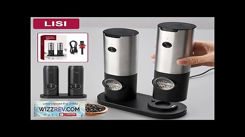 Electric Salt And Pepper Grinder Automatic USB Rechargeable Stainless Steel Adjustable Review