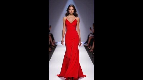 model walking gracefully on a fashion ramp
