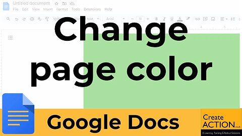 How to change page color in Google Docs