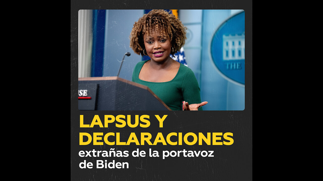 Lapsus y declaraciones extrañas de la portavoz de Biden