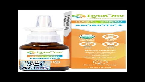 Probiotics Nasal Spray All-Natural Sinus Relief Helps with Allergies Nasal Congestion Review