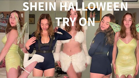 Beautiful Girls Arina 💋 SHEIN HALLOWEEN TRY ON HAUL 👀 4K HD
