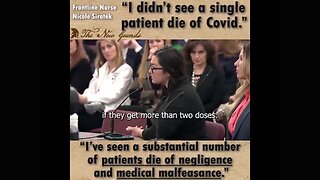 Frontline Nurse Nicole Sirotek: "I didn't see a single patient die of Covid"