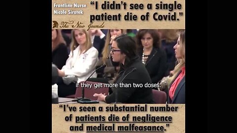Frontline Nurse Nicole Sirotek: "I didn't see a single patient die of Covid"