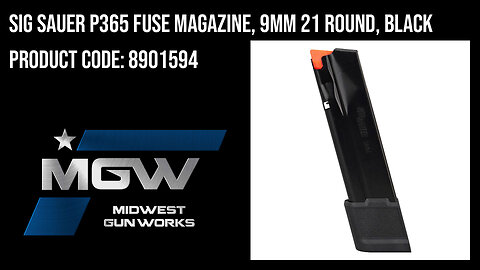 Sig Sauer P365 Fuse Magazine, 9mm 21 Round, Black - 8901594