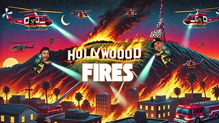 Hollywood on Fire! Stay Safe Friends! Wild LA Fires Report