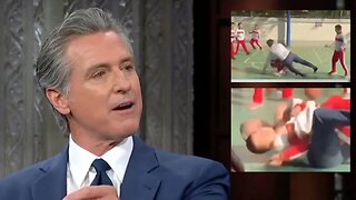 Utter Humiliation — Gavin Newsom Face Plants On Basketball Court