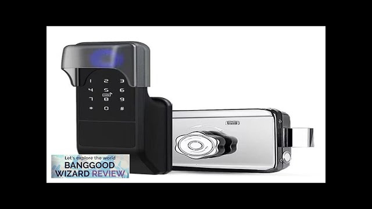 Tuya WiFi Fingerprint Gate Lock Outdoor TTlock Smart Door Lock with Digital Review