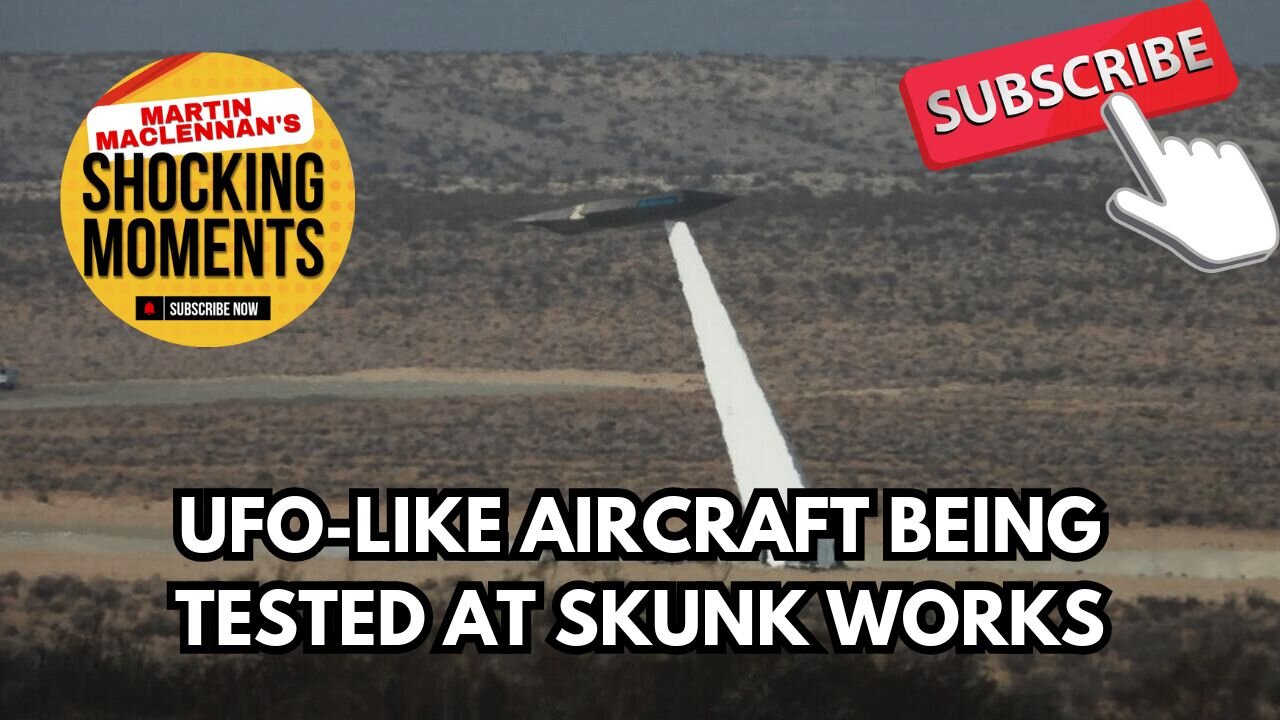 FOOTAGE SHOWS ‘UFO-LIKE’ AIRCRAFT BEING TESTED AT US WEAPONS BASE ‘SKUNK WORKS’