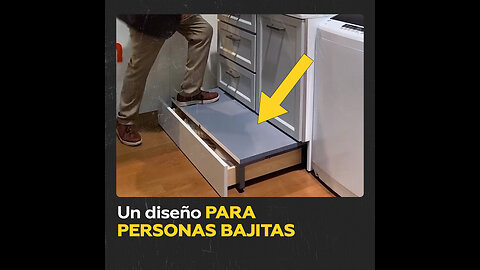 Mueble de cocina diseñado para personas de baja estatura