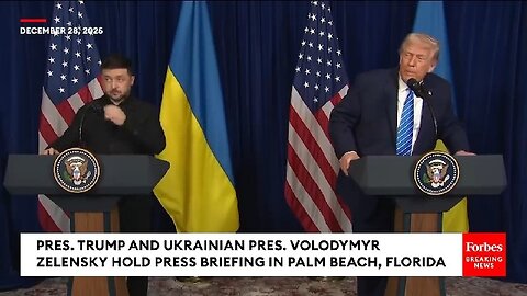 . TRUMP AND UKRAINIAN PRES. VOLODYMYR ZELENSKY HOLD PRESS BRIEFING IN PALM BEACH, FLORIDA Forbes