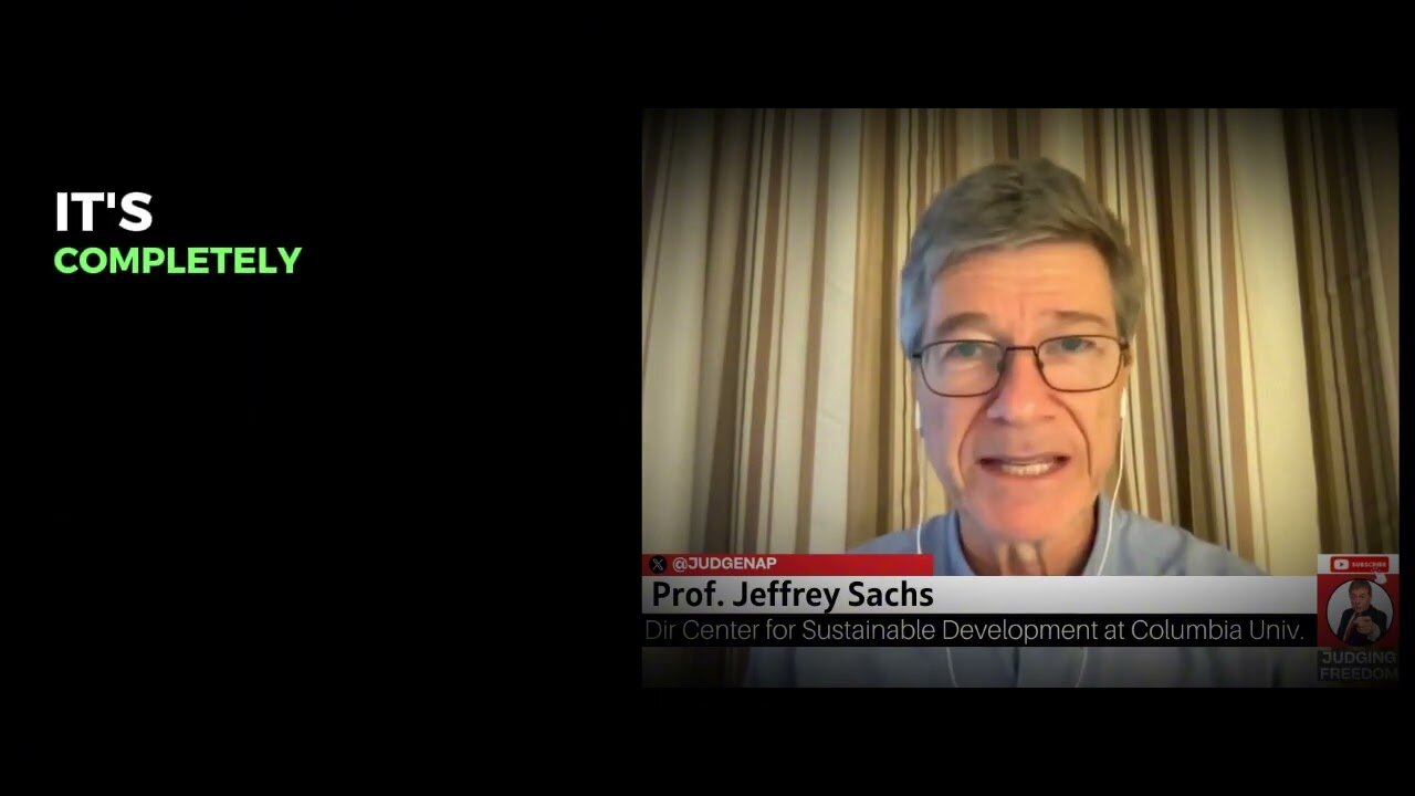 Prof. Jeffrey Sachs : The U.S. is the last holdout for peace .