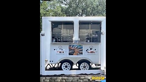 Compact 2022 - 8' x 12' Kitchen Food Concession Trailer for Sale in Florida!