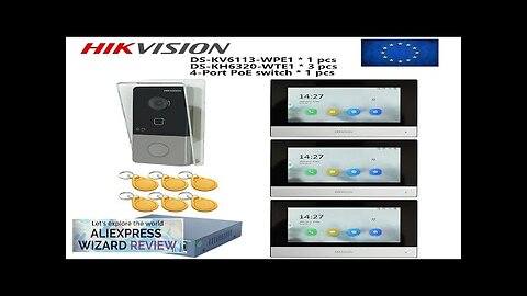 HIKVISION Multi-language 802.3af POE Video intercom KITinclude DS-KV6113-WPE1(C Review