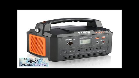 VEVOR Portable Power Station Solar Generator 999Wh 1000W with 12 Charging Ports Review