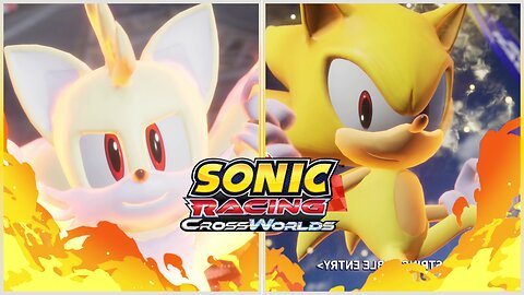 Super Tails vs LV10 Super Sonic in Mirror Pumpkin Grand Prix- Sonic Racing Crossworlds [Fail]